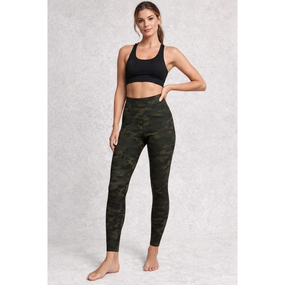 Spanx Camo Leggings Medium High Rise Sculpt Active Athleisure